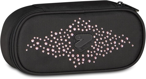 ASTUCCIO BUSTINA ROUND PLUS SEVEN GLITZYCUTE NERO CON STRASS ROSA