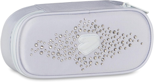 ASTUCCIO BUSTINA ROUND PLUS SEVEN GLITZYCUTE BIANCO CON STRASS ARGENTO