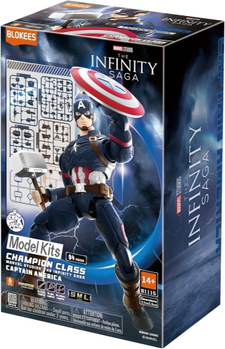 BLOKEES - MARVEL HEROES - CHAMPION CLASS - CAPTAIN AMERICA - 94 PCS