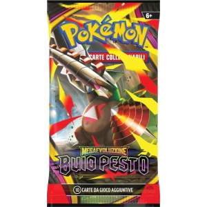 CARTE POKEMON - BUSTINA SINGOLA 10 CARTE IN ESPANSIONE BUIO PESTO