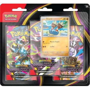 CARTE POKEMON MEGAEVOLUZIONE BUIO PESTO 3 PACK BLISTER