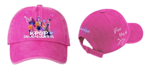 CAPPELLO BERRETTO BASEBALL K-POP DEMON HUNTERS ROSA TAGLIA 52