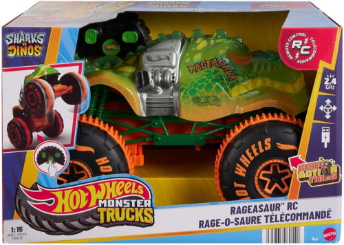 HOT WHEELS MONSTER TRUCKS 1:15 RAGEASAUR RC