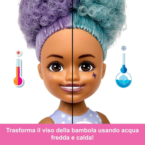 BARBIE CHELSEA POP REVEAL DOLCI SORPRESE SUCCO DI FRUTTA