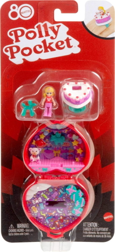 POLLY POCKET COFANETTO PORTAGIOIE CON MINI BAMBOLA 80° ANNIVERSARIO