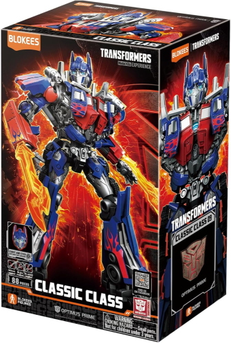 BLOKEES FIGURES - TRANSFORMERS - CLASSIC CLASS 09 - OPTIMUS PRIME - MODEL KITS - 88 PCS. - LIGHT-UP EYES E CHEST