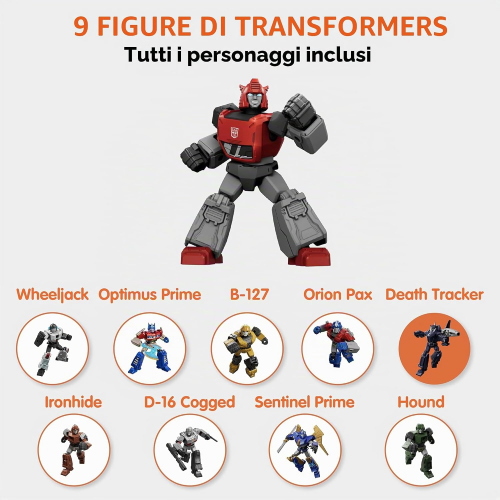 BLOKEES FIGURES - TRANSFORMERS - GALAXY VERSION 05 - ONE -  40 - 48 PCS. - DISPLAY DA 9 PZ. EX73905