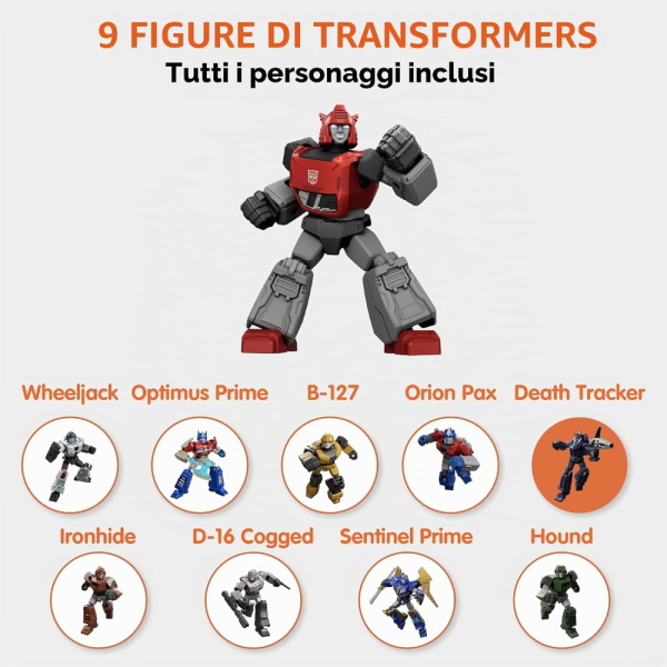 BLOKEES FIGURES - TRANSFORMERS - GALAXY VERSION 05 - ONE -  40 - 48 PCS. - DISPLAY DA 9 PZ. EX73905