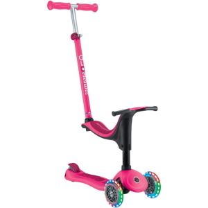 GLOBBER - MONOPATTINO EVOLUTIVO GO-UP SPORTY- LIGHT FUCSIA E ROSA SCURO