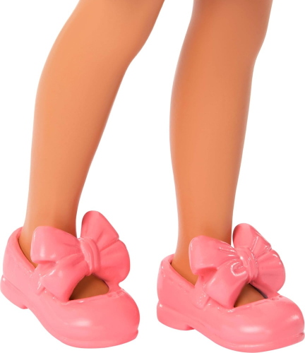 BARBIE FAMILY & FRIENDS CHELSEA CAPELLI CASTANI CON VESTITO CILIEGIE