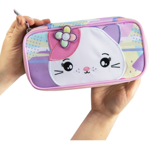 ASTUCCIO BUSTINA OVALE ORGANIZZATO LARGE GATTO MOFUMOFU