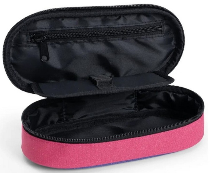 ASTUCCIO BUSTINA OVALE ORGANIZZATO SFUMATO GLITTER FUXIA COMIX