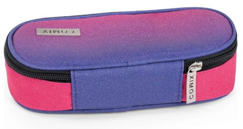 ASTUCCIO BUSTINA OVALE ORGANIZZATO SFUMATO GLITTER FUXIA COMIX