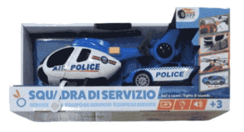 URBAN CITY ELICOTTERO DI SERVIZIO + AUTO POLIZIA E POMPIERI