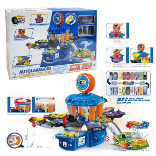 URBAN CITY AUTOLAVAGGIO CABIA COLORE + 1 VEICOLO DIE-CAST