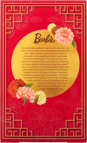 BARBIE BAMBOLA CAPODANNO LUNARE ANNO NUOVO