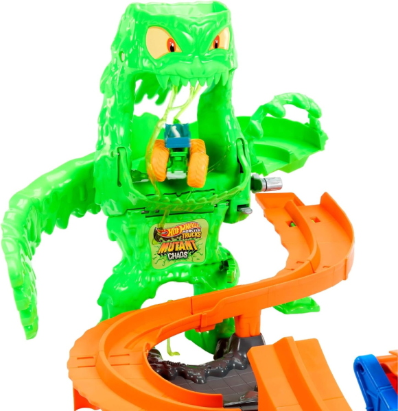 HOT WHEELS MONSTER TRUCK MUTANT RHINOMITE PISTA SFIDA IL AL MOSTRO