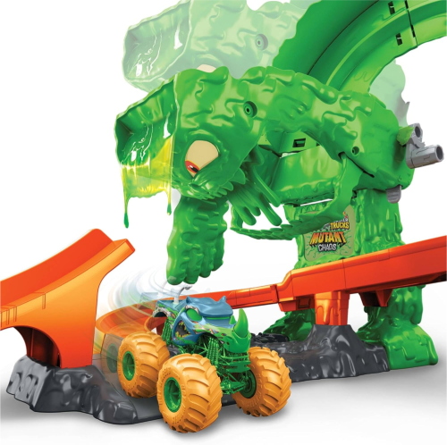 HOT WHEELS MONSTER TRUCK MUTANT RHINOMITE PISTA SFIDA IL AL MOSTRO