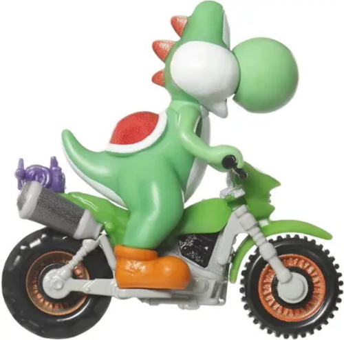 HOT WHEELS SUPER MARIO GALAXY MOVIE MOTOCROSS YOSHI VERDE