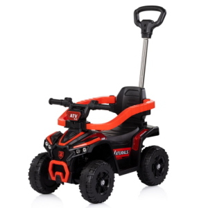 QUAD RIDE ON CON MANIGLIA ROSSO 4 IN 1