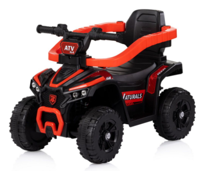 QUAD RIDE ON CON MANIGLIA ROSSO 4 IN 1