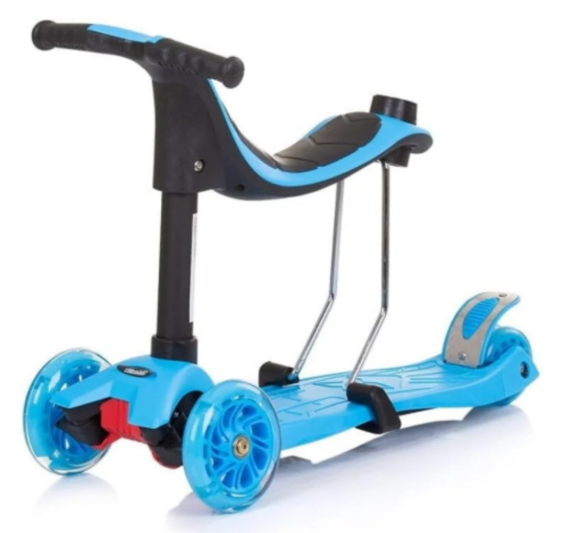 SCOOTER MULTI PLUS 3 IN 1 CON MANIGLIE BLU
