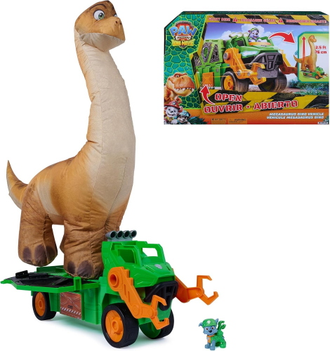 PAW PATROL DINO MOVIE VEICOLO MEGASAURO DINOSAURO GONFIABILE