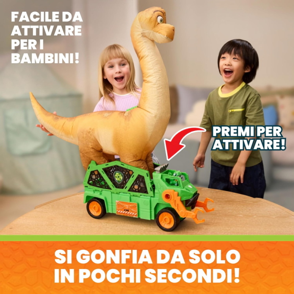 PAW PATROL DINO MOVIE VEICOLO MEGASAURO DINOSAURO GONFIABILE