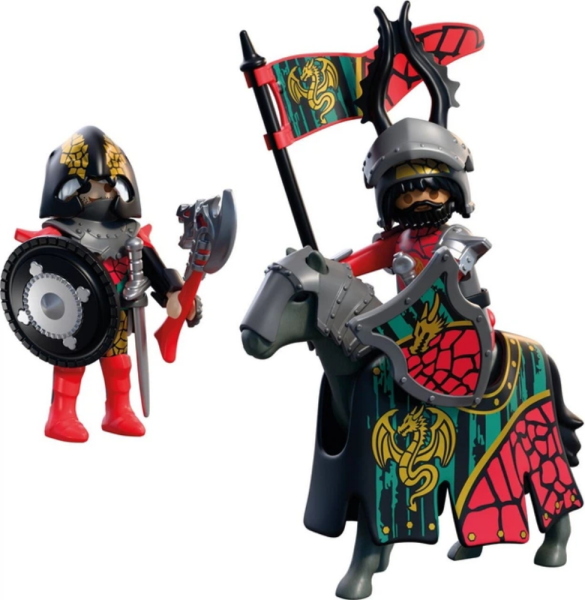 PLAYMOBIL KNIGHTS COMANDANTE DEI CAVALIERI DEL DRAGO