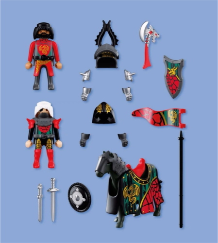 PLAYMOBIL KNIGHTS COMANDANTE DEI CAVALIERI DEL DRAGO