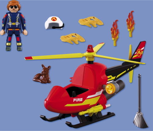 PLAYMOBIL FIRE BRIGADE ELICOTTERO DEI VIGILI DEL FUOCO