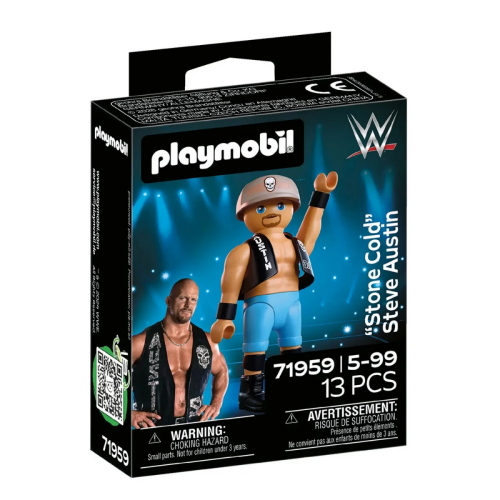 PLAYMOBIL WWE PERSONAGGIO "STONE COLD" STEVE AUSTIN