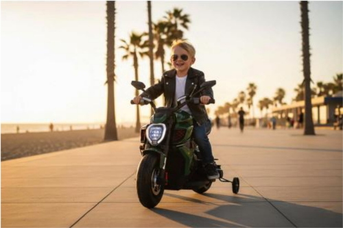MOTO ELETTRICA DUCATI DIAVEL 12V VERDE BENTLEY