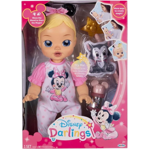 DISNEY DARLINGS BAMBOLA DELUXE MINNIE CAPELLI BIONDI E OCCHI AZZURRI