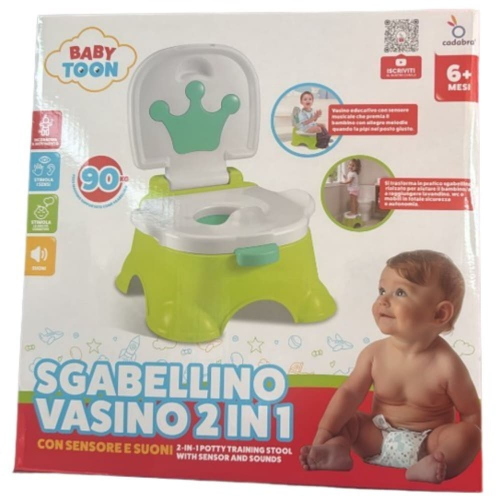 BABY TOON SGABELLINO VASINO 2 IN 1 CON SENSORE E SUONI