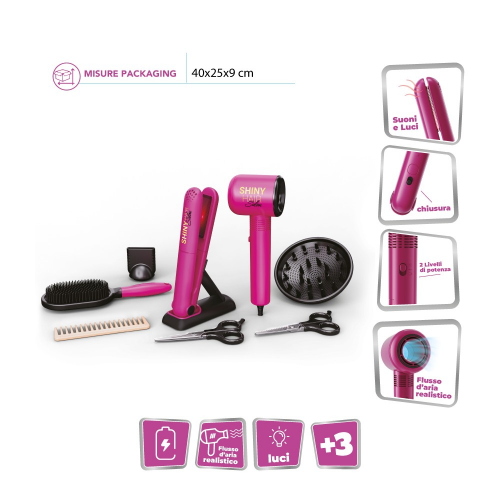 GIRLY GENERATION SET PARRUCCHIERA CON ACCESSORI E LUCI