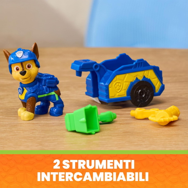 PAW PATROL DINO MOVIE CUCCIOLO CHASE CON RIMORCHIO