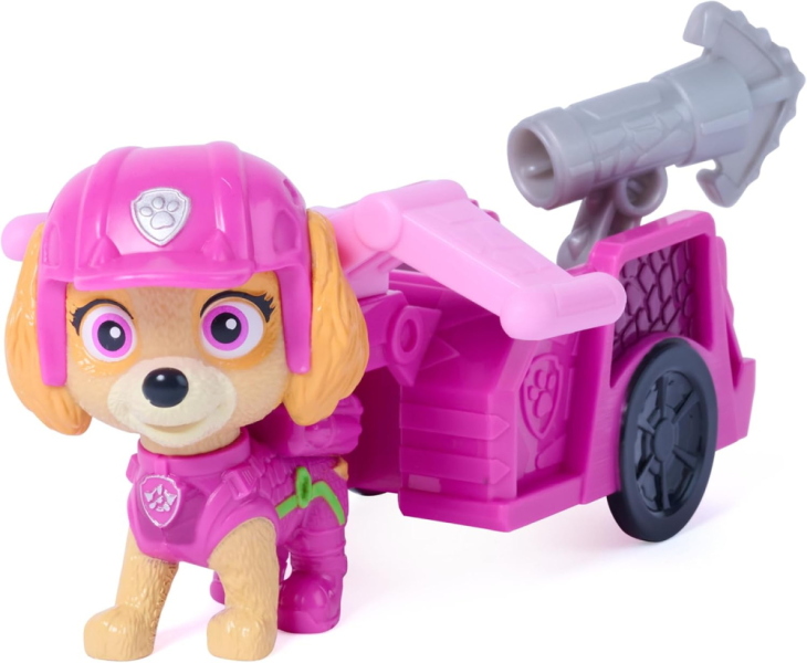PAW PATROL DINO MOVIE CUCCIOLO SKYE CON RIMORCHIO