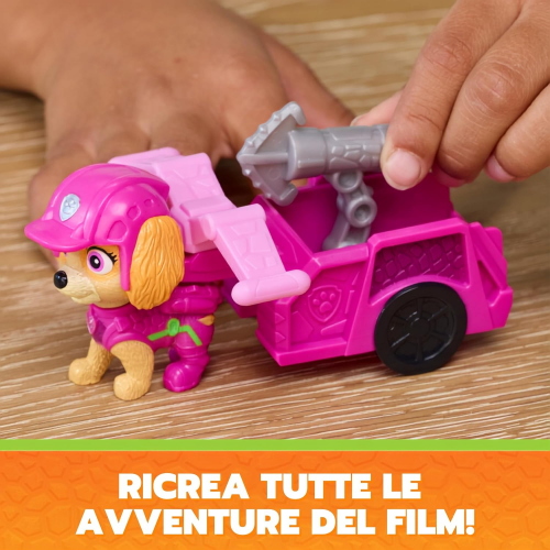 PAW PATROL DINO MOVIE CUCCIOLO SKYE CON RIMORCHIO