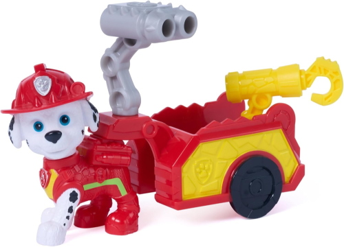 PAW PATROL DINO MOVIE CUCCIOLO MARSHALL CON RIMORCHIO