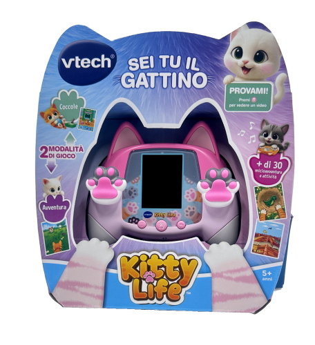 KIDIPET KITTY LIFE AMICO GATTINO INTERATTIVO ROSA