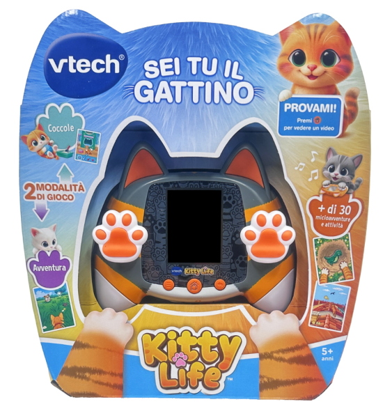 KIDIPET KITTY LIFE GATTINO INTERATTIVO GRIGIO