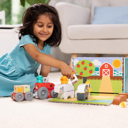 MELISSA & DOUG BLOCKABLES SET DELLA FATTORIA 56 PEZZI