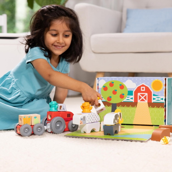 MELISSA & DOUG BLOCKABLES SET DELLA FATTORIA 56 PEZZI
