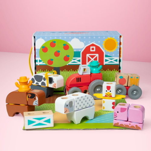 MELISSA & DOUG BLOCKABLES SET DELLA FATTORIA 56 PEZZI