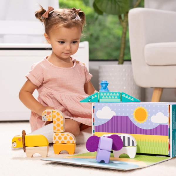MELISSA & DOUG BLOCKABLES SET DEL SAFARI 34 PEZZI