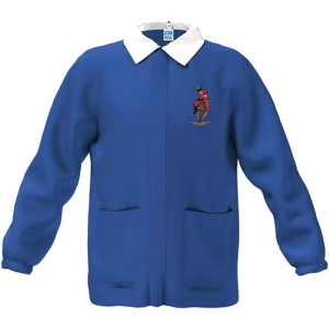 GREMBIULE CASACCA BAMBINO BLU FANTASIA MOTO MISURA 10 ANNI