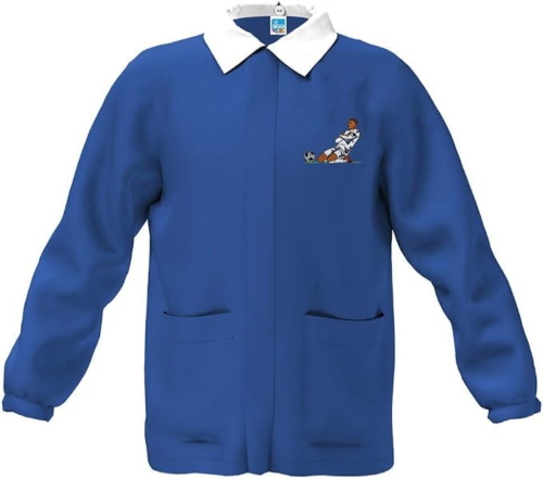 GREMBIULE CASACCA BAMBINO BLU FATANSIA CALCIO MISURA 10 ANNI