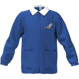 GREMBIULE CASACCA BAMBINO BLU FATANSIA CALCIO MISURA 10 ANNI
