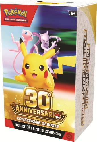 CARTE POKEMON 30° ANNIVERSARIO BUNDLE DA 6 BUSTE (2 OTTOBRE 2026)